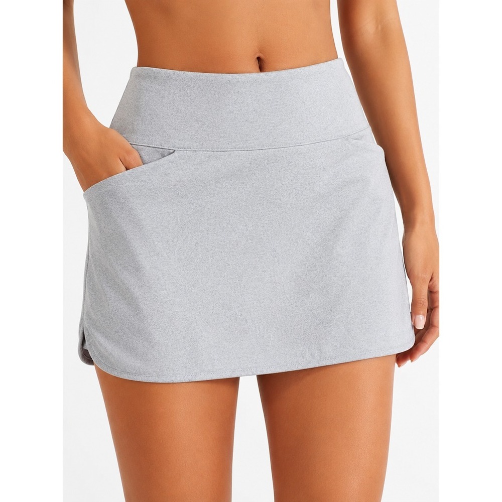 S.C. & Co Skort Women XXL Heather Blue Athletic Stretch Pull On Golf  Casual